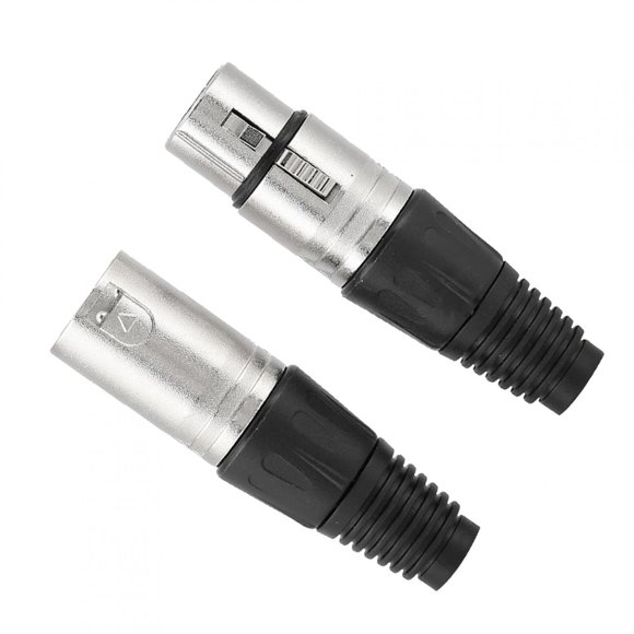 POCREATION 5 Pair XLR Male Adapter 3 Core Balanced Plug XLR Connector Microphone Connector