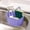 Purple, variant on XYAIYT Set of 3 Wall Mounted Plastic Hanging Baskets for Kitchen Fruit and Vegetable Storage Organizer with Transparent Hooks