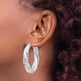 thumbnail image 2 of Auriga Fine Jewelry 925 Sterling Silver Polished Hoop Earrings for Women, 2 of 6