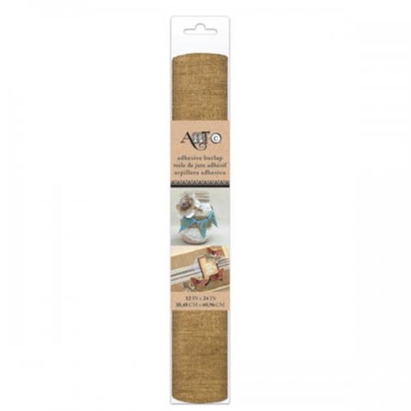 STKY BACK BURLAP - FRENCH