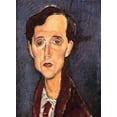 thumbnail image 2 of Modigliani, Amedeo 19x24 Gold Ornate Wood Framed with Double Matting Museum Art Print Titled - Franz Hellens, 2 of 4