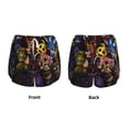 thumbnail image 5 of Lsque Five Nights At Freddy'S Printed Women's Running Shorts with Liner Pockets,Elastic Quick Dry Workout Athletic Gym Yoga Shorts,Womens High Waist Shorts-XX-Large, 5 of 9