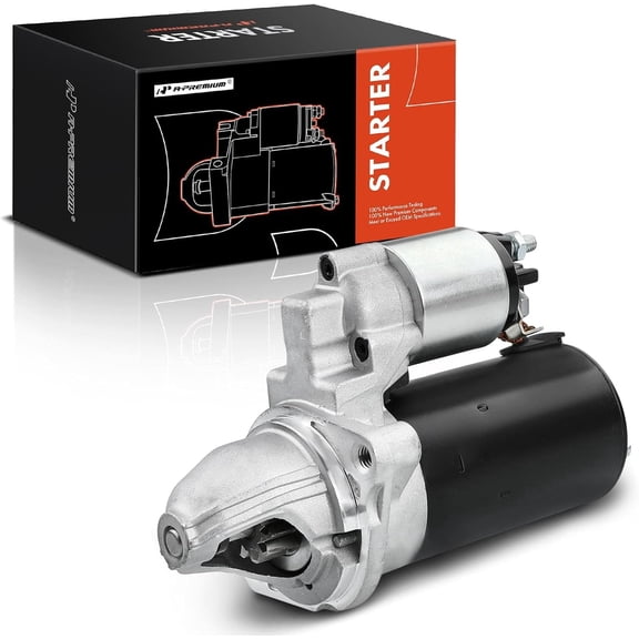 A-Premium Starter Motor Compatible with BMW 228i, 228i xDrive, 320i, 320i xDrive, 328i, 328i xDrive, 428i, 528i, X1, X3, X4, Z4, L4 2.0L, 12V 1.7 KW 11 Teeth CW, Replace# 12418612576, 12418614519