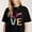 Black-2, variant on Women's Mom And Auntie Titles Floral Graphic T-Shirt S-4XL Mother's Day Gift