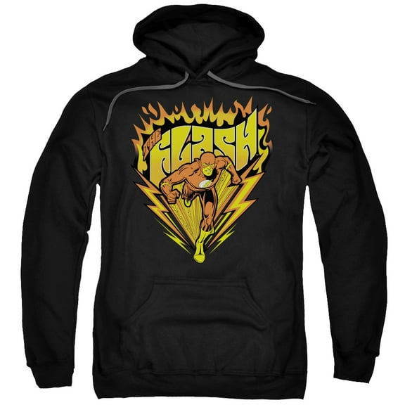 DC Comics Flash Blazing Speed Adult Pullover Hoodie Sweatshirt Black