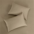 thumbnail image 3 of MHKBD Eco Modern Collection Soft Touch Minimalist 4-Piece Bed Sheets, Beige Striped, Woven, 3 of 8