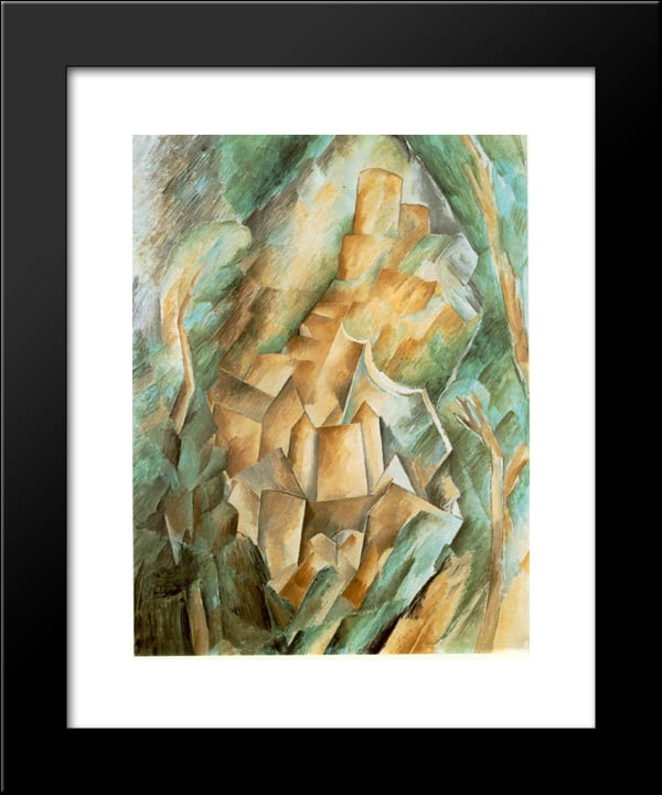 Castle at La Roche Guyon 20x24 Framed Art Print by Braque