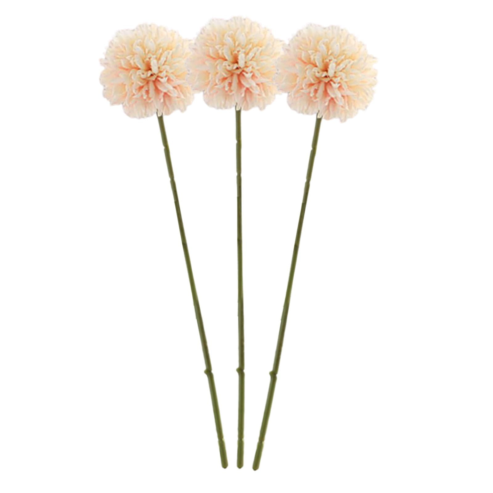 3 Pieces Artificial Ball Flower Bouquet Simulation Floral Office ...