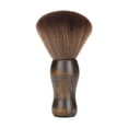 thumbnail image 1 of Cepillo de peluquero suave, cepillo de limpieza facial, mango de madera, para maquillaje, depilación, herramienta para el hogar, plumero para cortar, 1 of 8