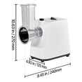 thumbnail image 2 of Electric Vegetable Slicer 200W 5-in-1 with 5 Stainless Steel Blades for Kitchen Salad Preparation, 2 of 12
