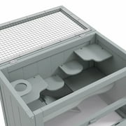 Pefilos 23 2-Level Hamster Cage with Openable Top, Door, Shelf, Ladder, Pet Cages for Small Animals Guinea Pig Hutch House Indoor, Gray