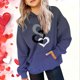 thumbnail image 1 of Camiseta de manga larga para niños, cuello redondo, color liso, ideal para niños y niñas, sudadera con capucha de poliéster., 1 of 6
