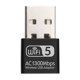 thumbnail image 1 of Adaptador USB de tarjeta de red inalámbrica de 2,4 G AC1300 Mbps de doble banda WIFI RTL8812 Tomshoo Adaptador USB, 1 of 2