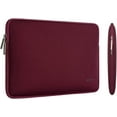 thumbnail image 6 of Mosiso Laptop Sleeve for MacBook Air 15 inch M3 A3114 M2 A2941 Lenovo Dell HP Asus Acer, Protective Neoprene Notebook Bag with Small Case, Wine Red, 6 of 8