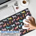 thumbnail image 4 of Long Mouse Pads for Desk,Black Colorful Horse Pattern Desk Mats on Top Of Desks, Desk Mouse Pad Extra Large with 3mm Non-Slip Base and Stitched Edge for Gaming,Office,Work,Home 31.5"x11.8", 4 of 6