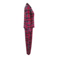 thumbnail image 3 of Set de pijama Secret Treasures Para Mujer Talla CH Color Rojo Estilo a Cuadros, 3 of 4