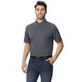 thumbnail image 3 of Zfeel Men’s Dry Fit Performance Polo Shirt, Pure Polyester Moisture Wicking Casual Polo Shirt, Iron Grey, XS, 3 of 5