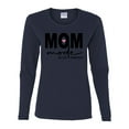 thumbnail image 2 of Wild Bobby, Mom Mode All Day Everyday Mother's Day Womens Graphic Long Sleeve Tee, Navy, Medium, 2 of 6
