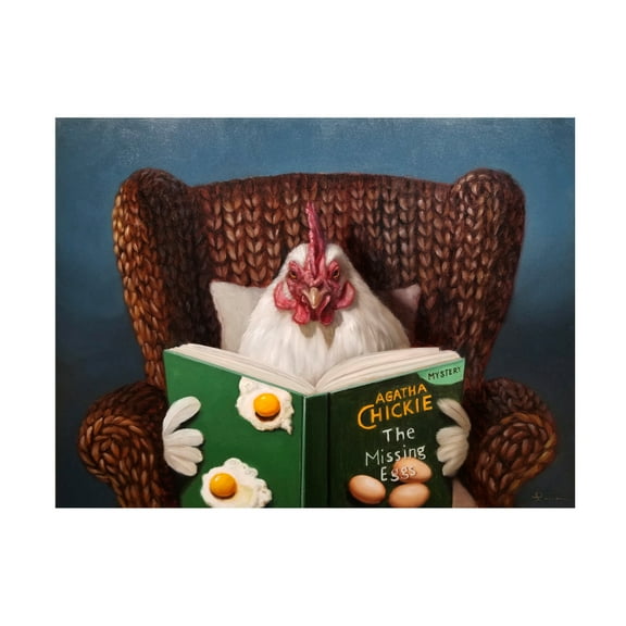 Canvas Wall Art - Lucia Heffernan 'Chick Lit' Wall Art for Living Room, Bedroom, or Office Décor by Trademark Fine Art - 19 x 14 Inches