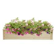 Zimtown 48.03" Outdoor Wooden Raised Garden Bed Planter