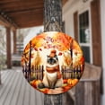 thumbnail image 3 of Happy Thanksgiving Siamese Give Thanks Fall Beanie Scarf Welcome Round Wood Sign Cat Lover Kitten Owner Gifts Hanging Wall Home Decor - 00020, 3 of 5