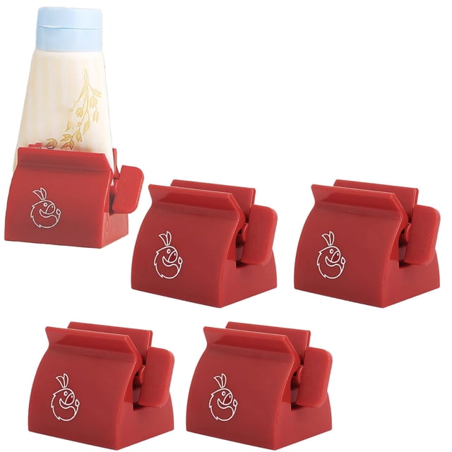 Huayishang Pince de Fixation 4 Pcs Presse-Dentifrice Roulant Mysecrettop Ensemble de 2 Tubes Roulants Distributeur de Dentifrice Outil de Presse-Dentifrice Rouleau Clé