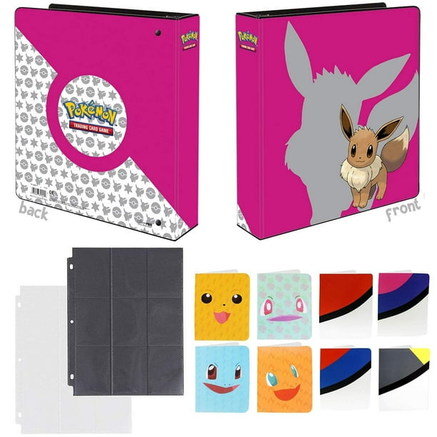 Totem World Eevee 3-ring Binder With 25 9-pocket Pages And 1 Mini Album 