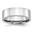 thumbnail image 1 of Cobalt 7mm Wedding Band Ring Man Classic Flat  For Dad Mens  For Him, 1 of 11