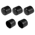 thumbnail image 4 of Uxcell 0.87'' Vinyl Round Caps Cover Screw Thread Protector Rubber Black 5pcs, 4 of 6