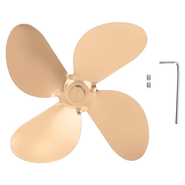 Aspa del ventilador de la estufa de leña, aspa del ventilador de la estufa Aspa del ventilador de aluminio Accesorios del ventilador de la estufa de leña True Excellence Jadeshay A
