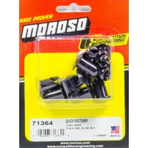 Moroso for Quick Fastener - Oval Head - 7/16in x .550in - Aluminum - Black - 10