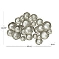 thumbnail image 3 of DecMode Silver Aluminum Metal Plate Wall Decor with Uneven Edges, 3 of 8