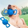 thumbnail image 2 of ZENMELE Barking Sound Dog Toy Pull Ring Interactive Dog Ball In One Molding Blow Football Dog Toy Ball, 2 of 4