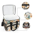 thumbnail image 6 of FORMRS Insulated Cooler Bag 24 Cans Capacity Soft Leakproof Lunch Box with Side Pockets, Whimsical Leaves, 6 of 7