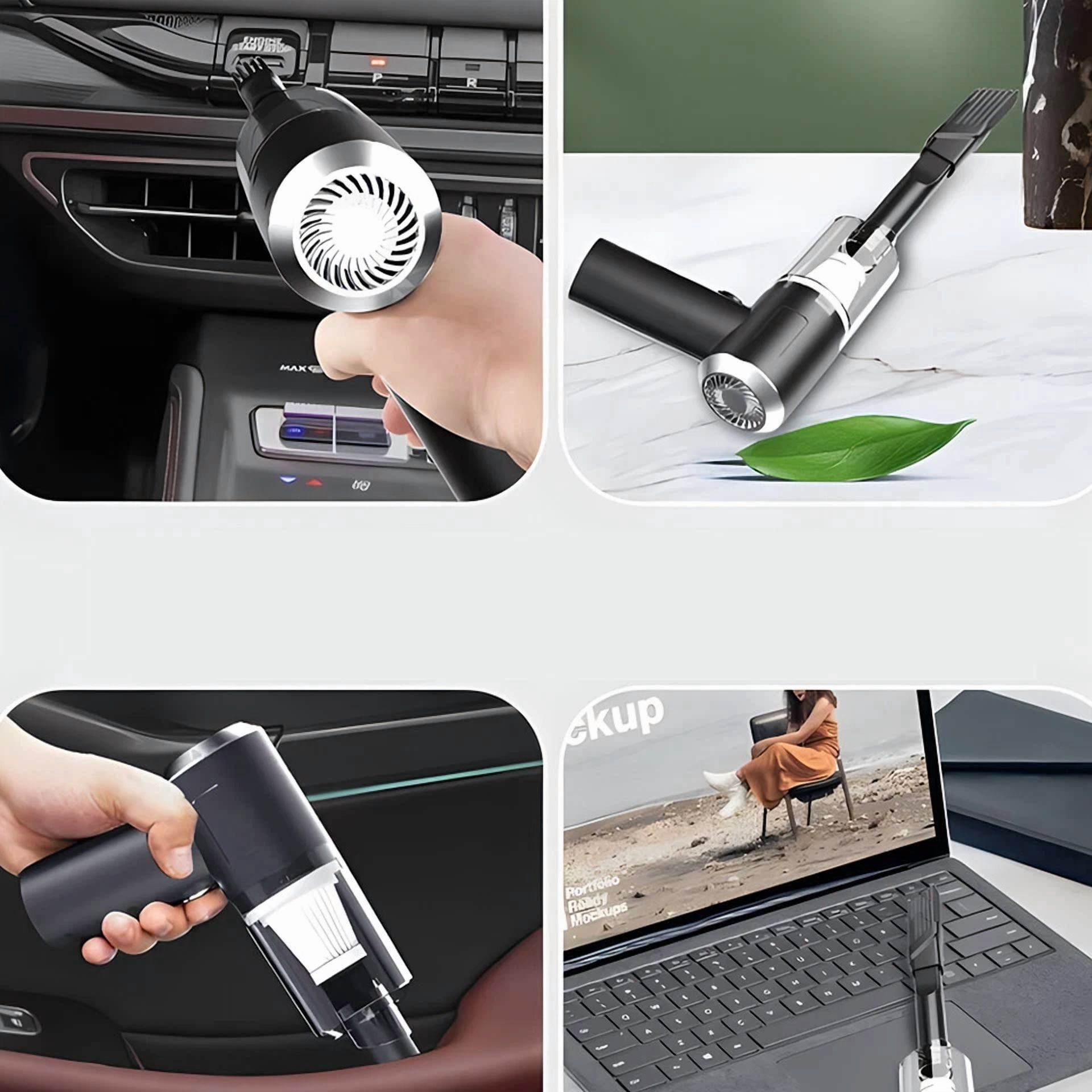 BUTTERFLY- 9000Pa Upgrade Car Vacuum Cleaner Small Mini Wireless Handheld Rechargeable Mini