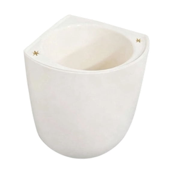 SLYNSHome Corner Planter Hanging Self Watering Plastic Flower Pot Wall Mounted Modern Plant Vase Container Holder for Succulent Indoor Outdoor Home Office Decor