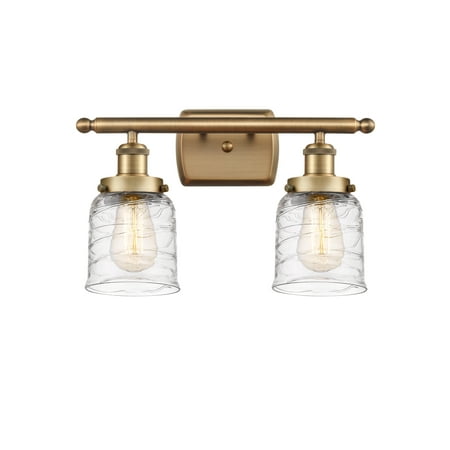 

Innovations Lighting 916-2W-12-16 Bell Vanity Bell 2 Light 16 Wide Vanity Light - Brushed