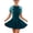 Green, variant on FEOYA Womens One Piece Rash Guard Swimsuit Short Sleeve Zip Front Swimdress Athletic Bathing Suit Ladies Modest Swimskirt Beach Summer Beachwear Poolwear Built-in Shorts Bra L