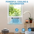 thumbnail image 5 of 12000 BTU Window Air Conditioner 115V, Fastcooling for 550 Sq.Ft Room, Wi-Fi Enabled Remote Control, Reusable Filter, Perfect for APT, Living Room, Office, Kitchen, 5 of 9