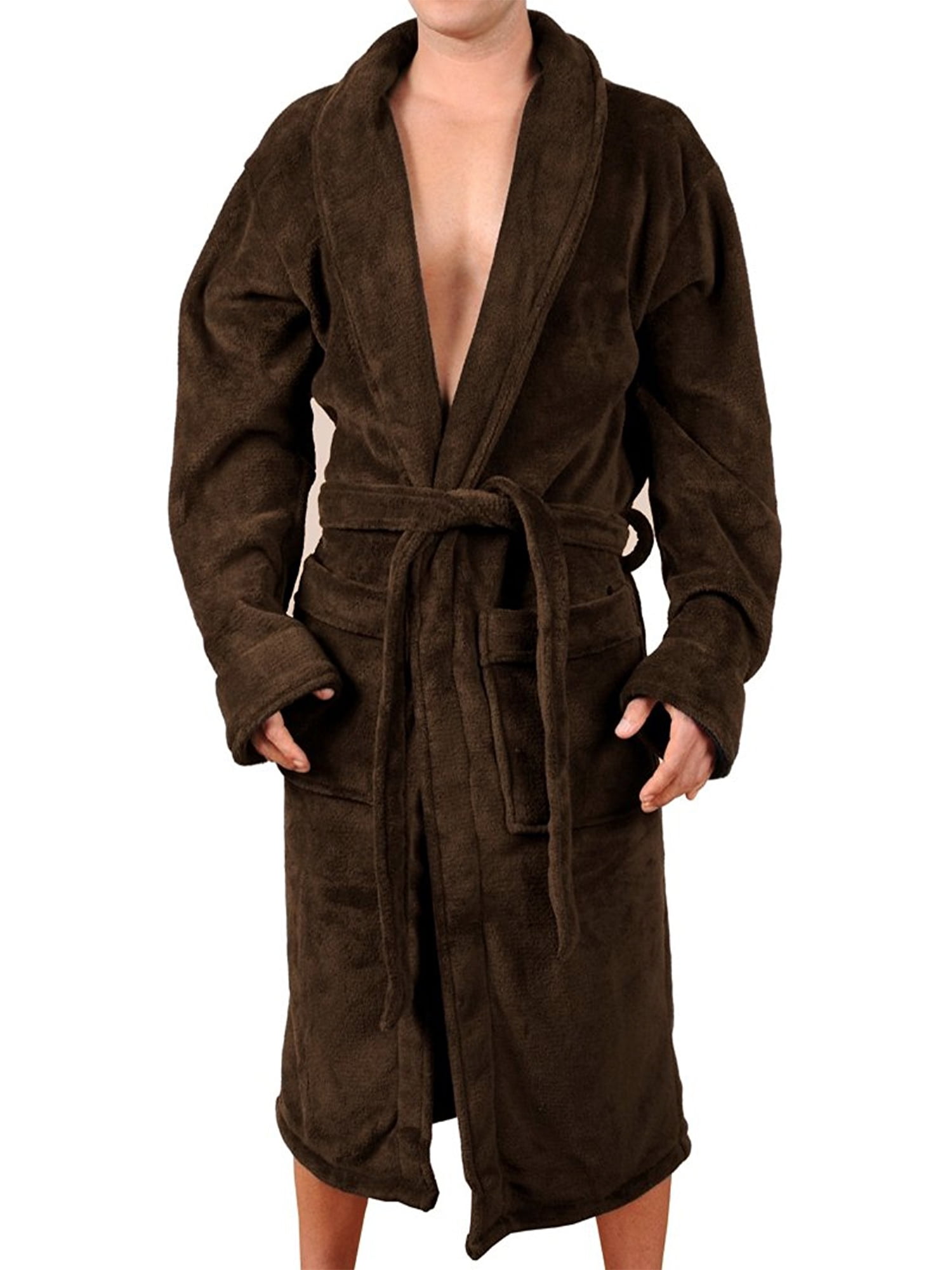 Wanted Men's Micro Fleece Bathrobe