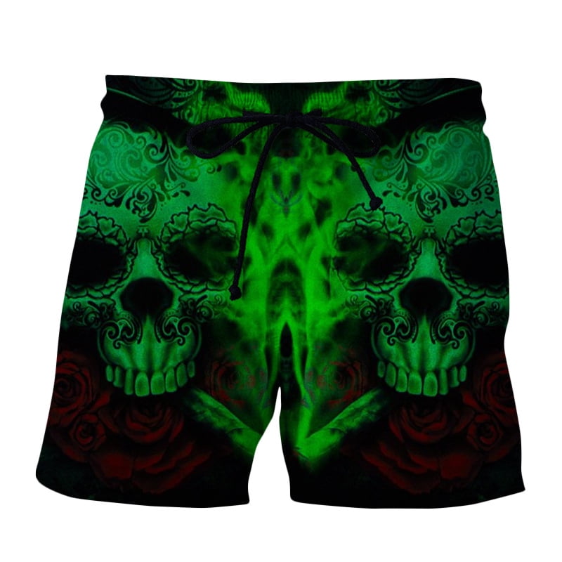 mens swim trunks skulls