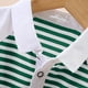 thumbnail image 5 of Blusa y camisa de manga corta con cuello vuelto para niños, camisa informal de manga corta con botones y solapa estampada para niños y niñas, parte superior de poliéster para niños, 5 of 7