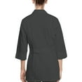 thumbnail image 2 of Panda Uniform by HeedFit Women's 32" 3/4 Sleeve Lab Coat with Multi-Colored Plus Size XL Charcoal, 2 of 6