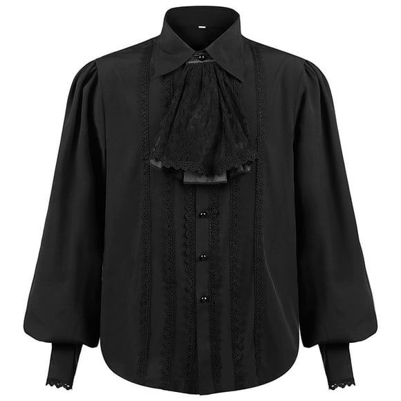 Ketyyh-chn99 Men Shirt 2024 Summer Tops Solid Color Button Closure Long Sleeve Shirts Casual Comfortable Large Size Tops Black,2XL