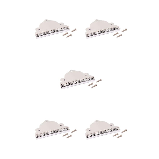 Toystoory Mandolin Tailpiece Spare Parts Fittings Metal Mandolins Component Instrument Music String Pulling Replacement Replace Part Board Type2 NO2
