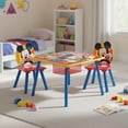 thumbnail image 1 of Kids House Mesa para Niños Hecha de Madera con Almacenamiento y Dos Sillas para Niños, Perfecta para La Diversión, con Tus Personajes Favoritos, Estimula La Creividad (Amarillo/Rojo), 1 of 5