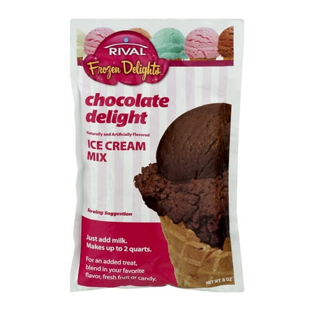 Rival Frozen Delights Chocolate Delight Ice Cream Mix, 8 (Best Rum Raisin Ice Cream)