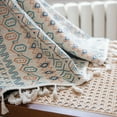 thumbnail image 5 of 1Pair Boho Semi-Blackout Curtains Geometric Patterned Curtains 59" W x 87" L, 5 of 5