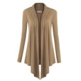 thumbnail image 4 of Made by Johnny Women's Draped Open Front Cardigan XL TAUPE, 4 of 4