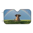 thumbnail image 7 of Balery Elephant Dog Print Car Windshield Sun Shade,Windshield Sunshade for Car Pickup Truck SUV Accessories-Small, 7 of 7